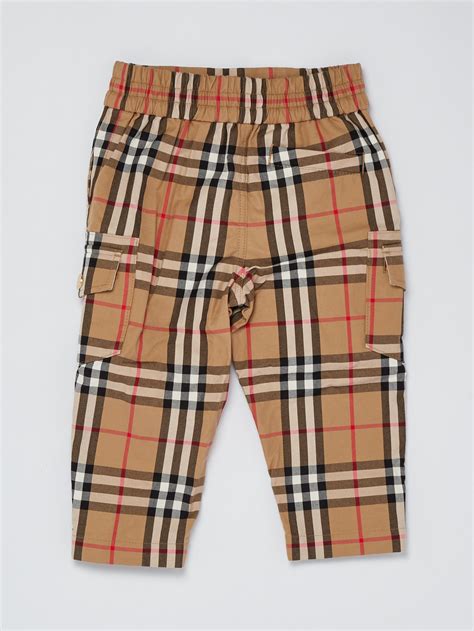 burberry london beige cargo pants|burberry check panel pants.